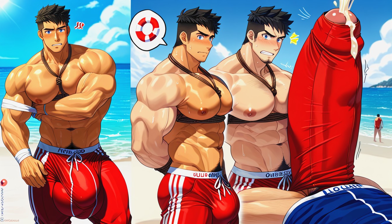 Voyeur, Dick, Lifeguard AI Gay Porn