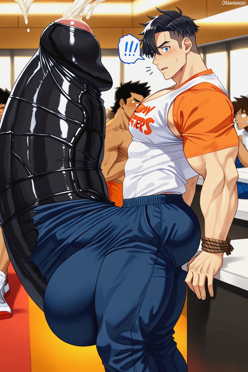 Huge Plump Balls, Realistic, Awkward Boner AI Gay Porn
