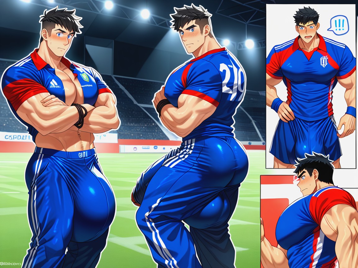 Football (soccer) Player, Youthboy, Photorealistic AI Gay Porn