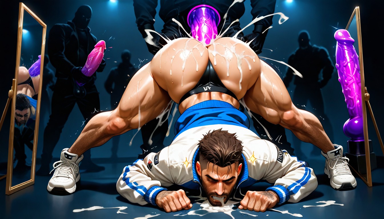 Black Background, Sneakers, Sparks AI Gay Porn