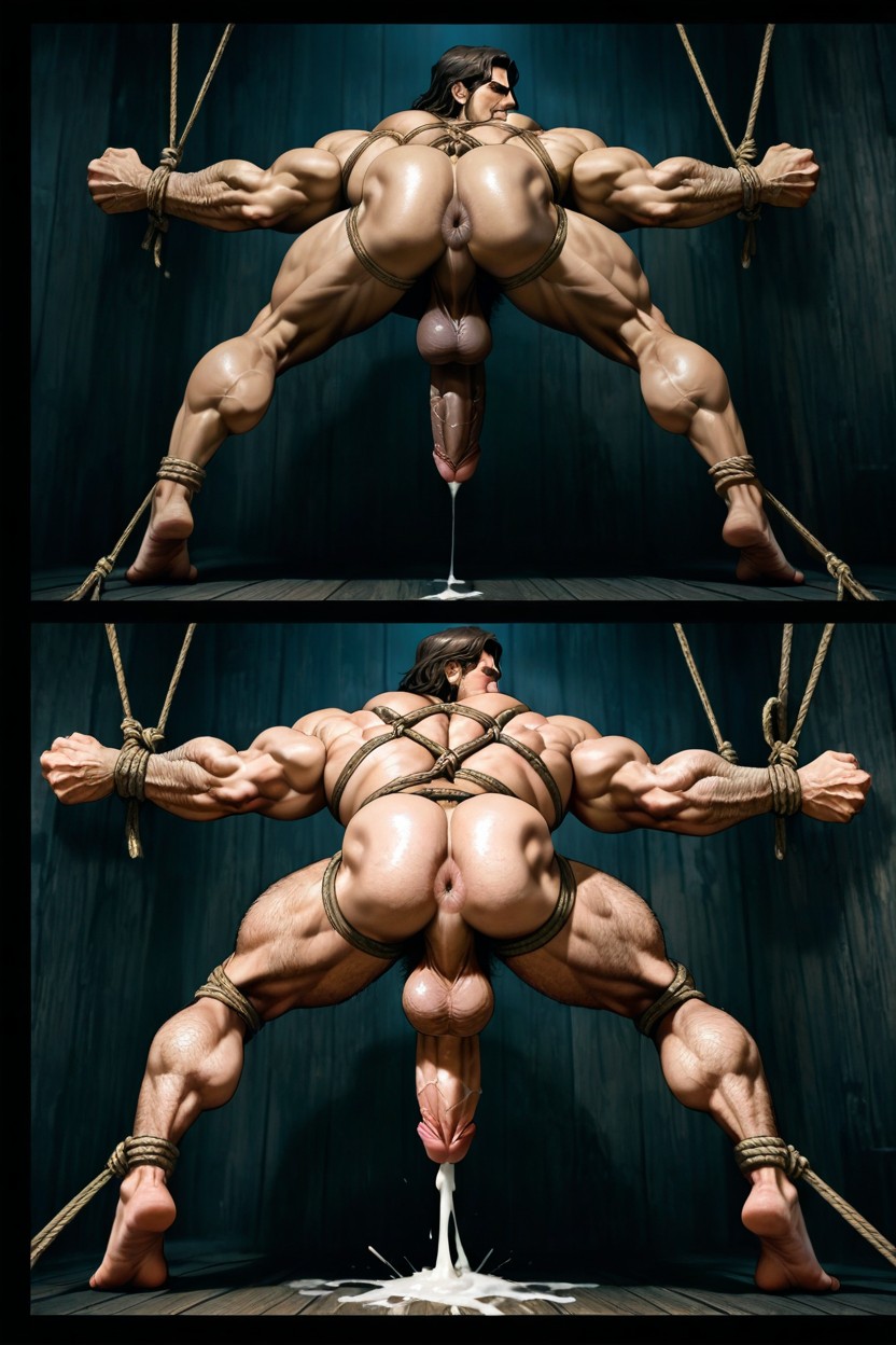 Hyper Details, Latino, Naked AI Gay Porn