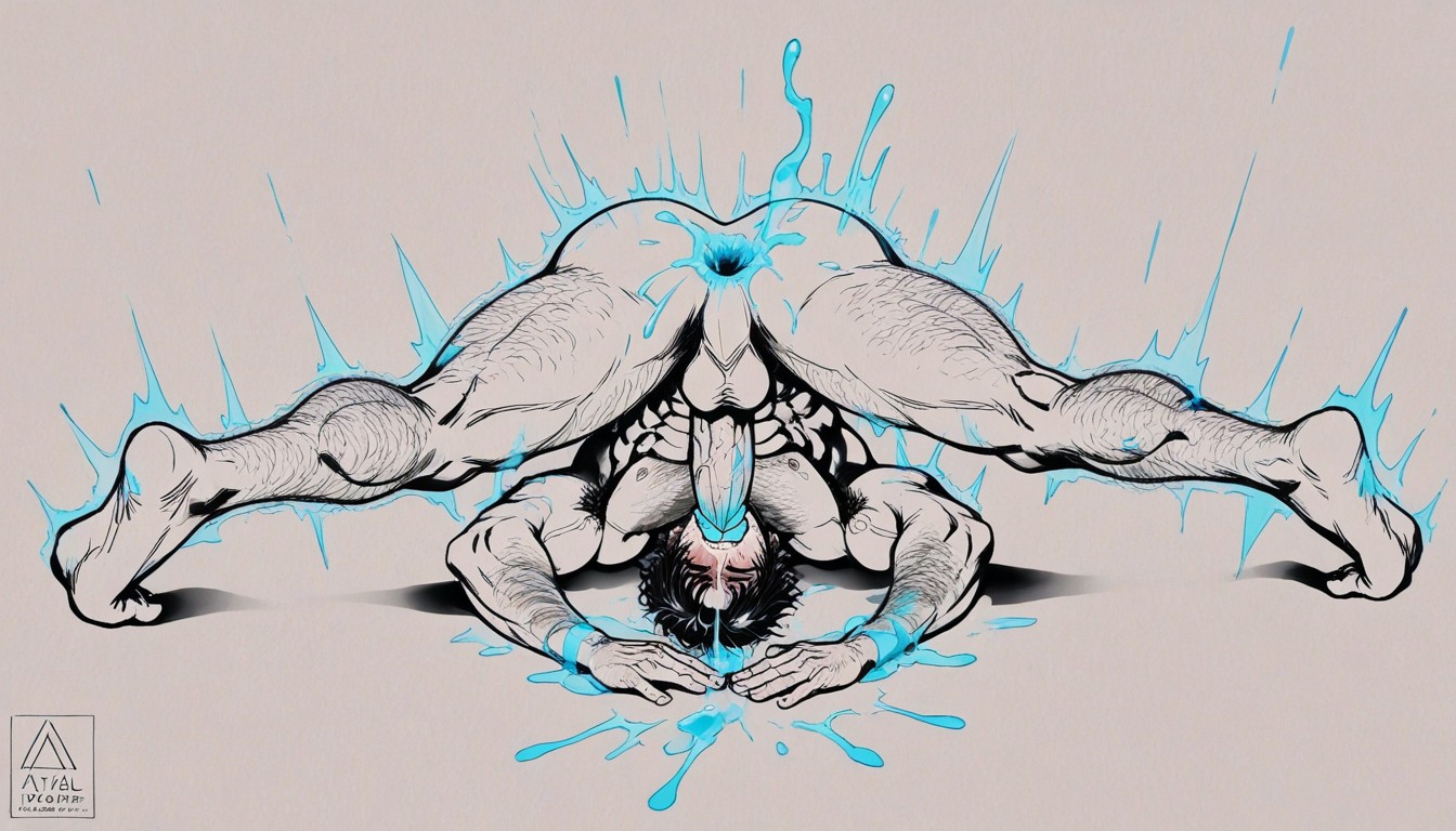 Saliva From Anus, Ass Up, Surrender AI Gay Porn