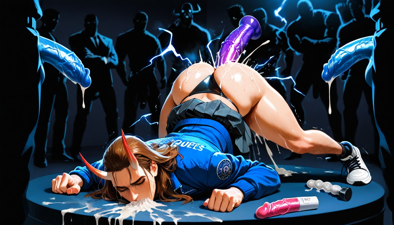 Black Walls, Fucked Aggressively, White Man Getting Fucked By God Of War As Virile Dildo AI Gay Porn