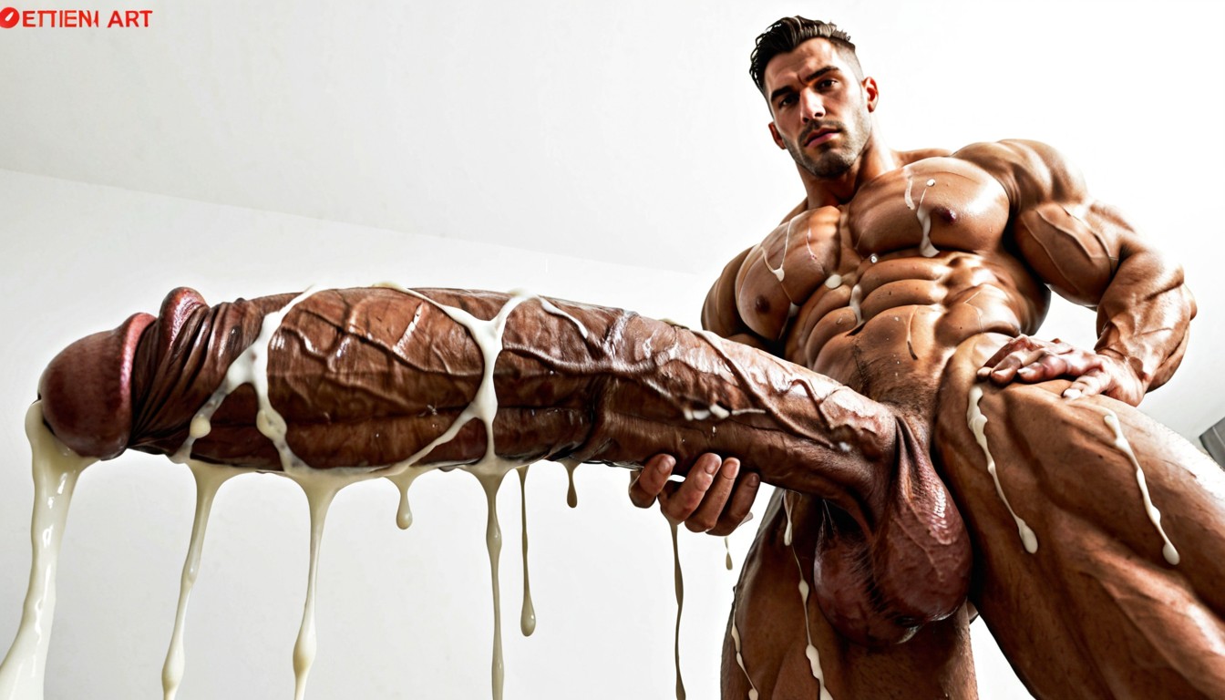 Oiled Dick Skin, Hyper Giant Cock, Realistic Skin AI Gay Porn