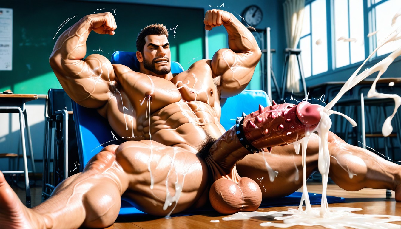 Humongous Penis, Naked, Art Class AI Gay Porn