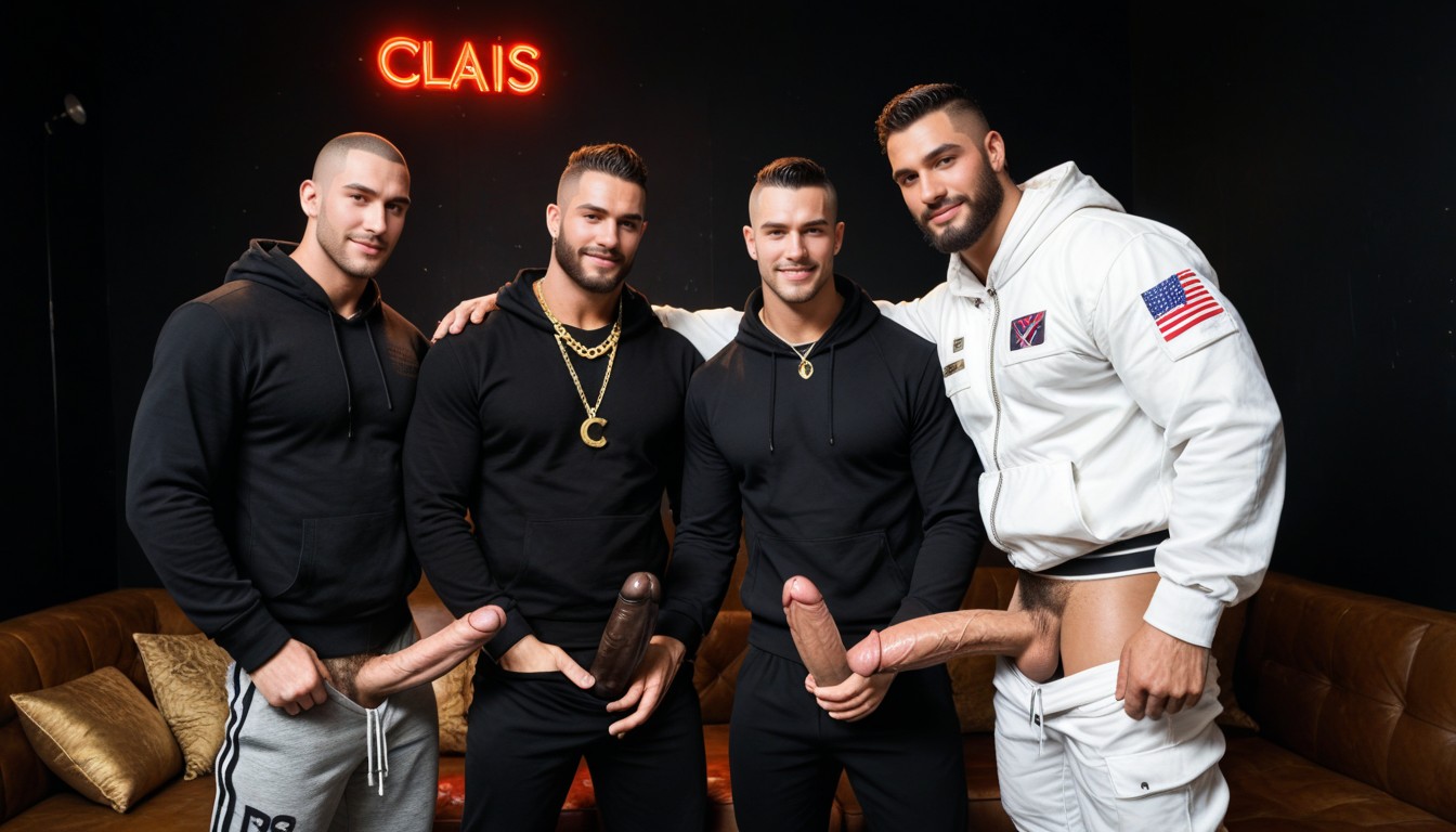 Smirking, Venezolano, Shaved Head Porno gay IA
