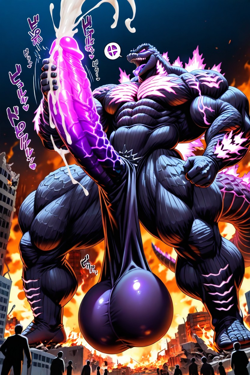 Orgasm, Detailed Tail, Glowing Vein AI Gay Porn