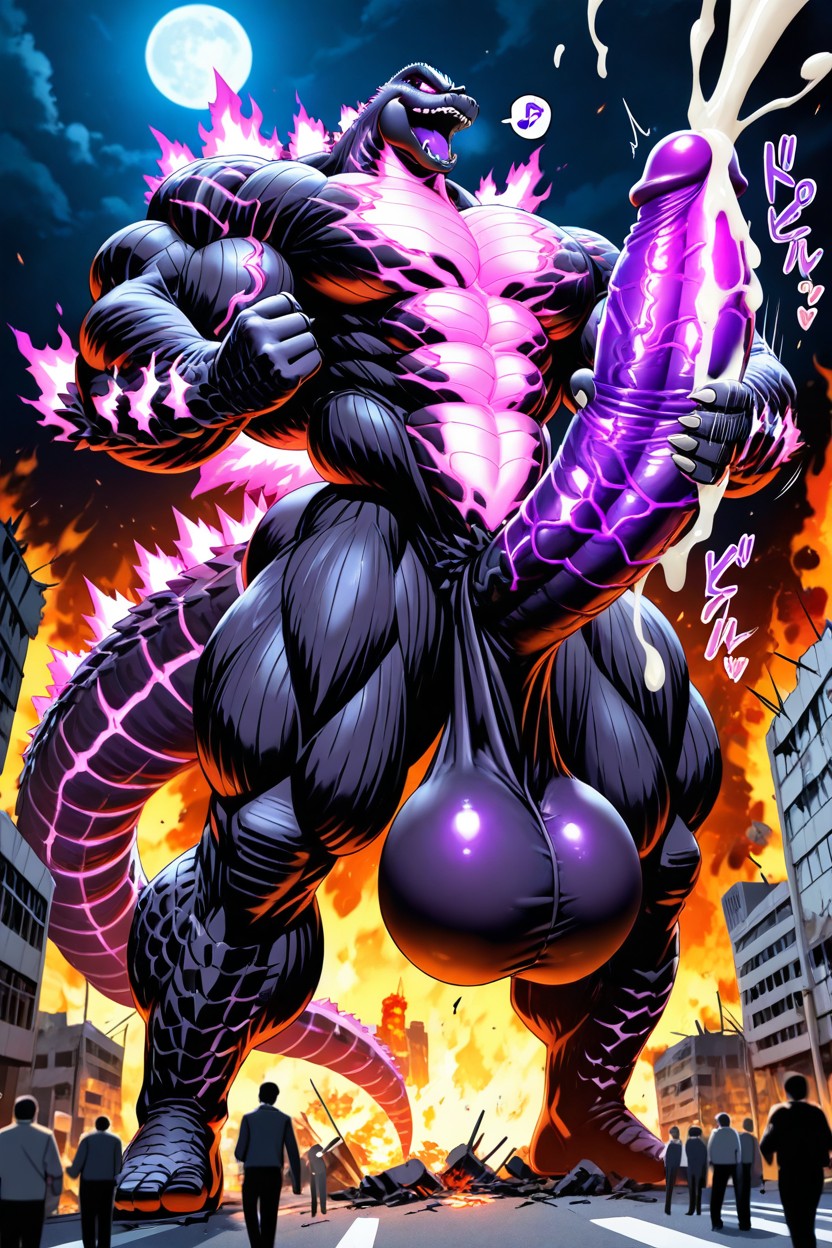 Hyper Cum, Glowing, Japanese Sound Effect AI Gay Porn