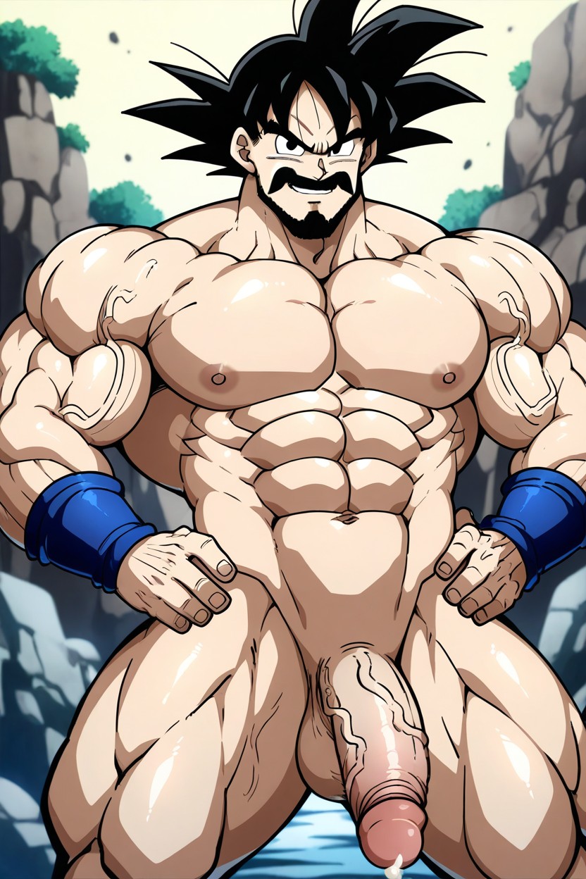 With Hard Penis Up, Kuroshinki, Light Skin AI Gay Porn