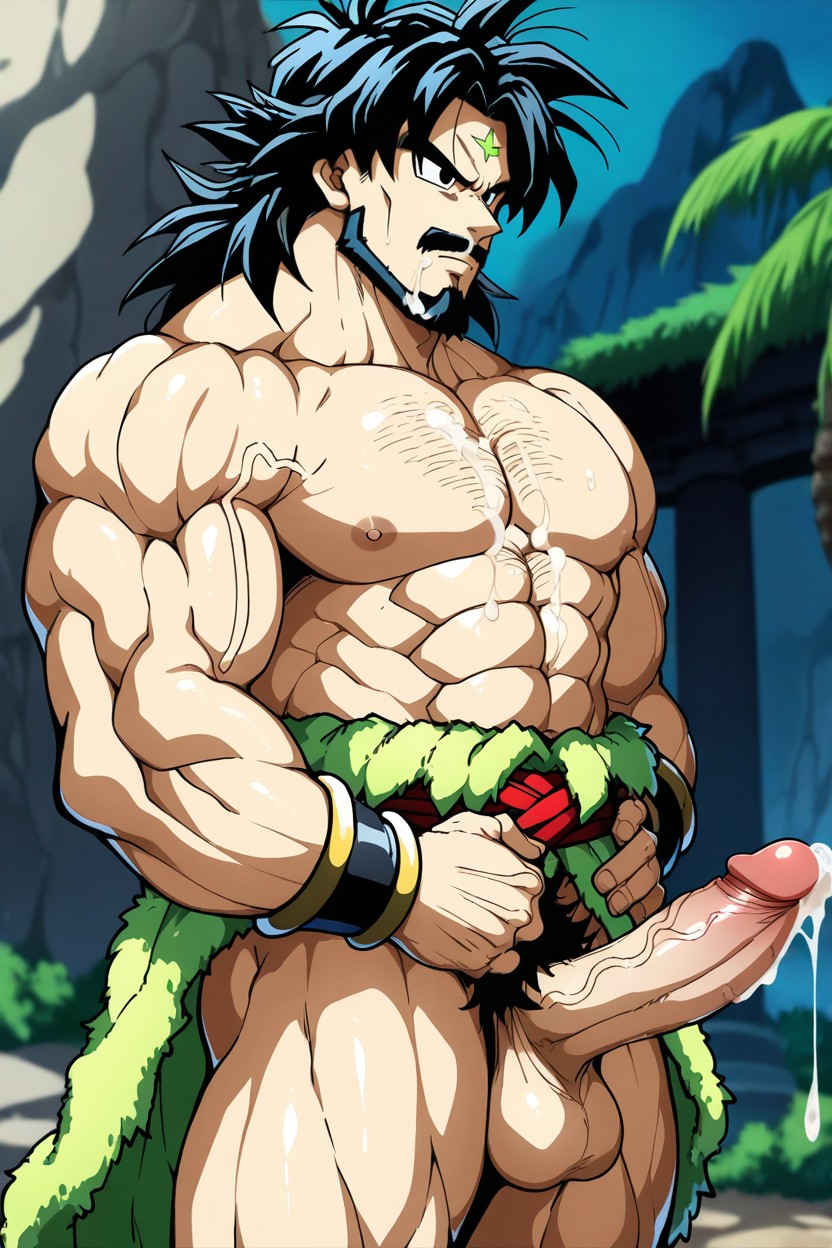 Cumshot In Other Gay Mouth, Broly, Mustache AI Gay Porn