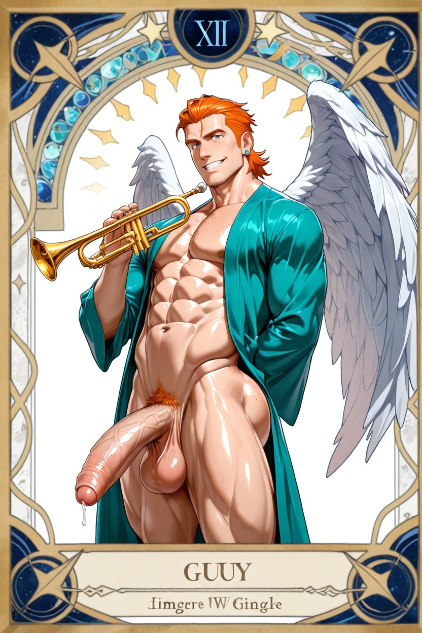 Tarot Card, Open Clothes, 18+ AI Gay Porn