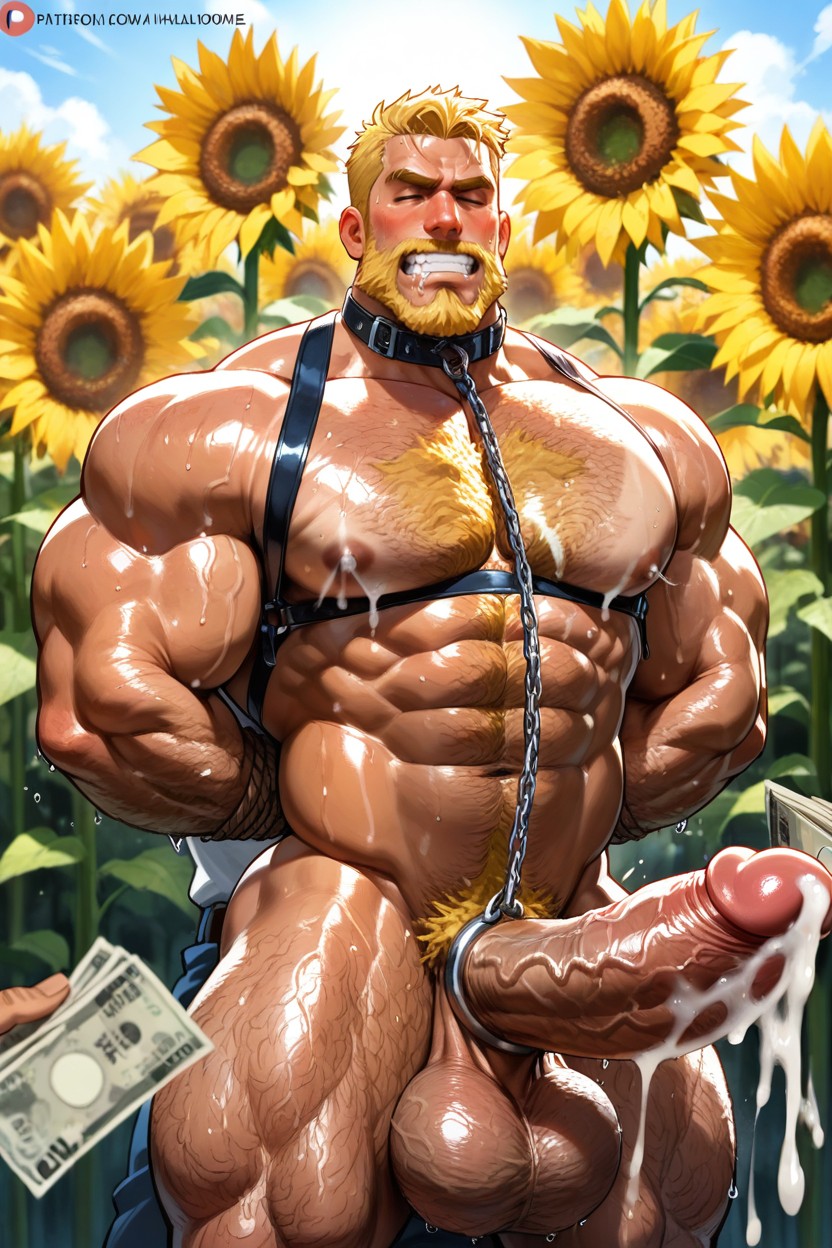 Cock Ring, One Very Masculine, Detailed Face AI Gay Porn