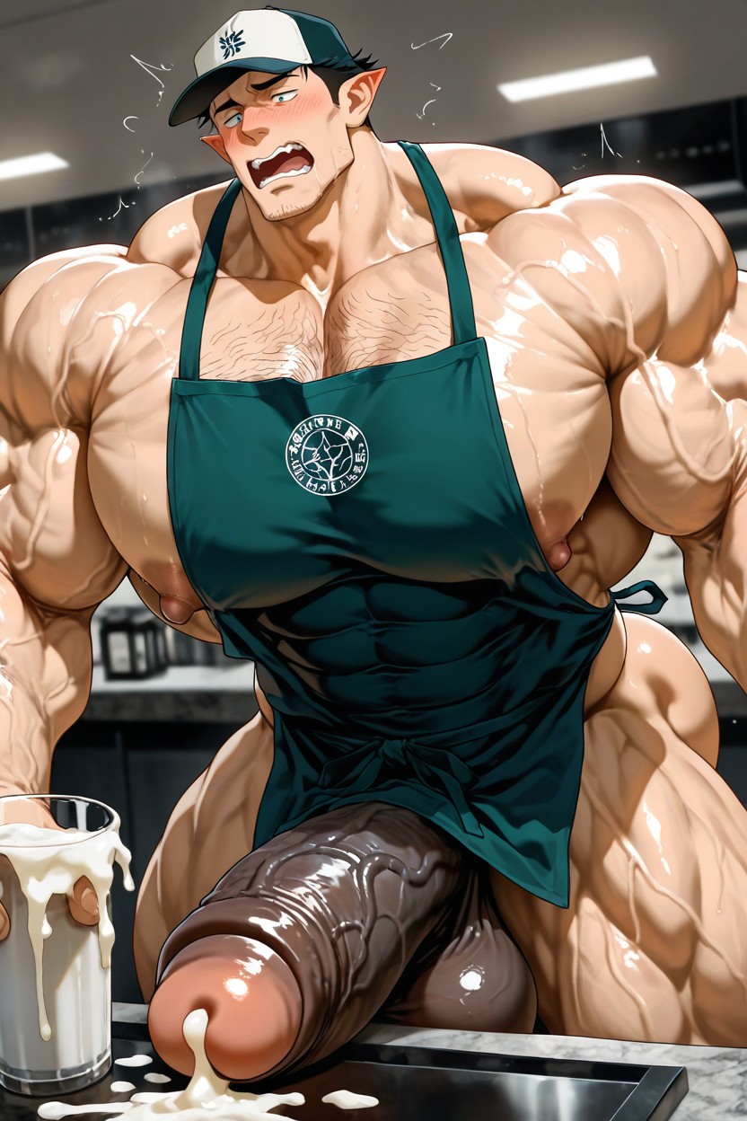 Perspective, Bust Shot, Toji Fushiguro From Jujutsu Kaisen AI Gay Porn