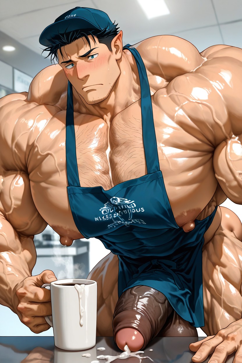 Bust Shot, Hyper Chest, Oversized Muscles AI Gay Porn