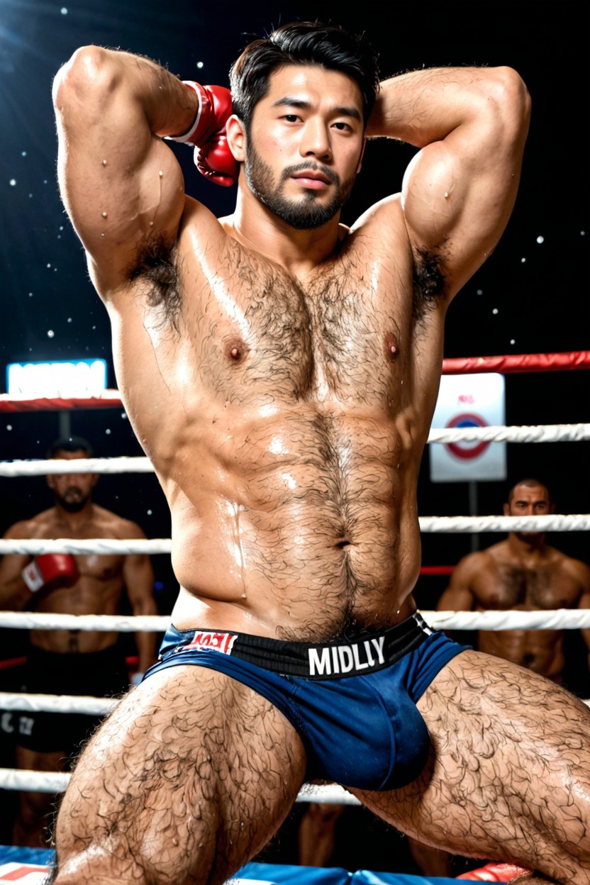 Closed Boxing Gloves, No Finger, Sharp Focus Porno gay IA