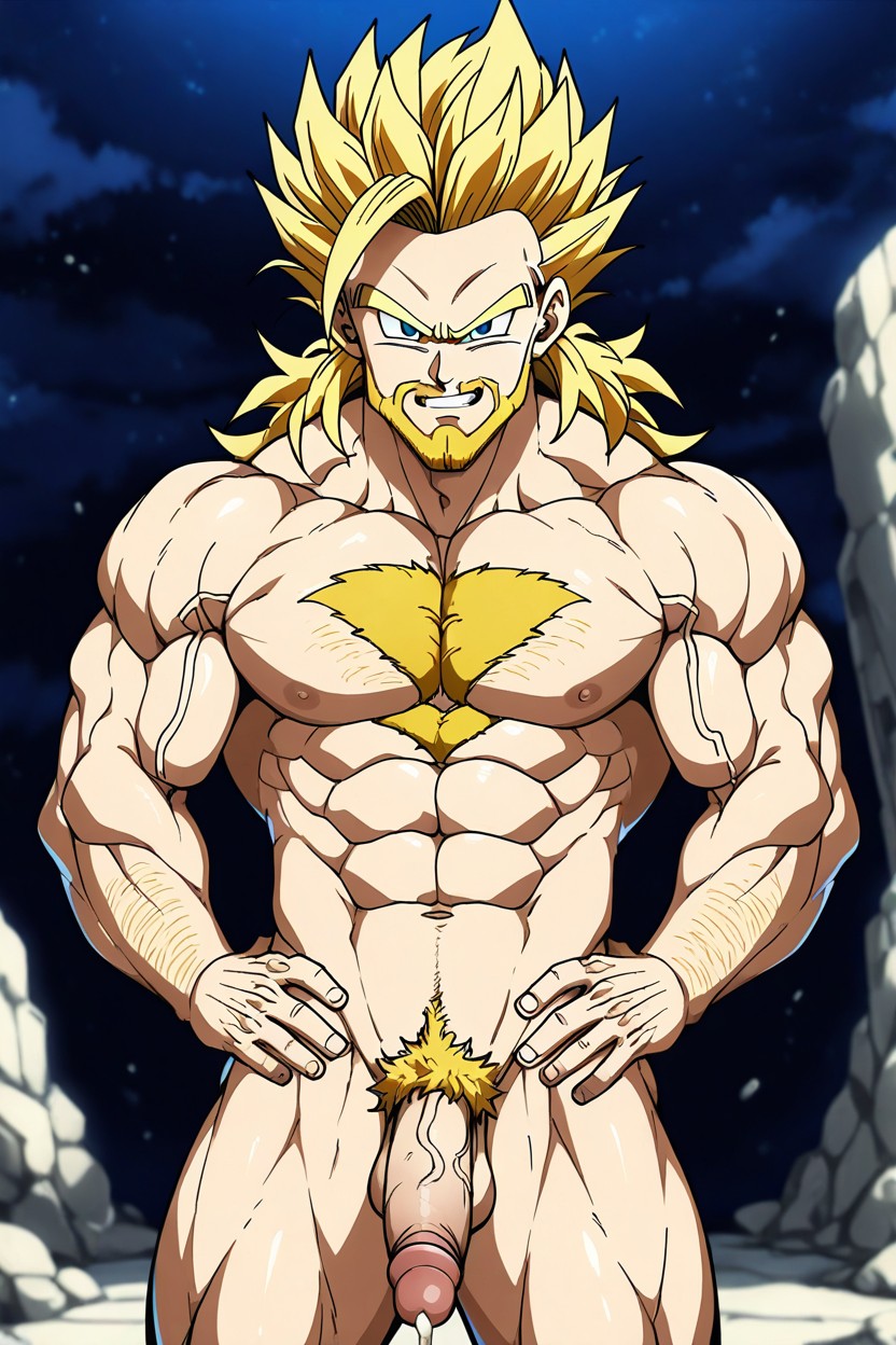 Horny Facebeitemian, Anime Style, Simple Line Art AI Gay Porn