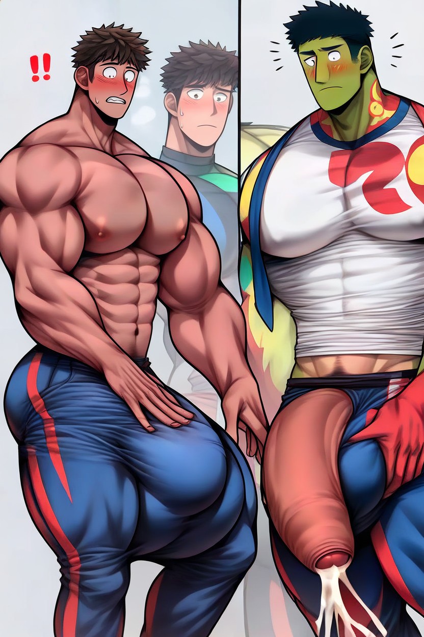 Gay, Hd, Massive Enormous Giant Hyper Cock AI Gay Porn