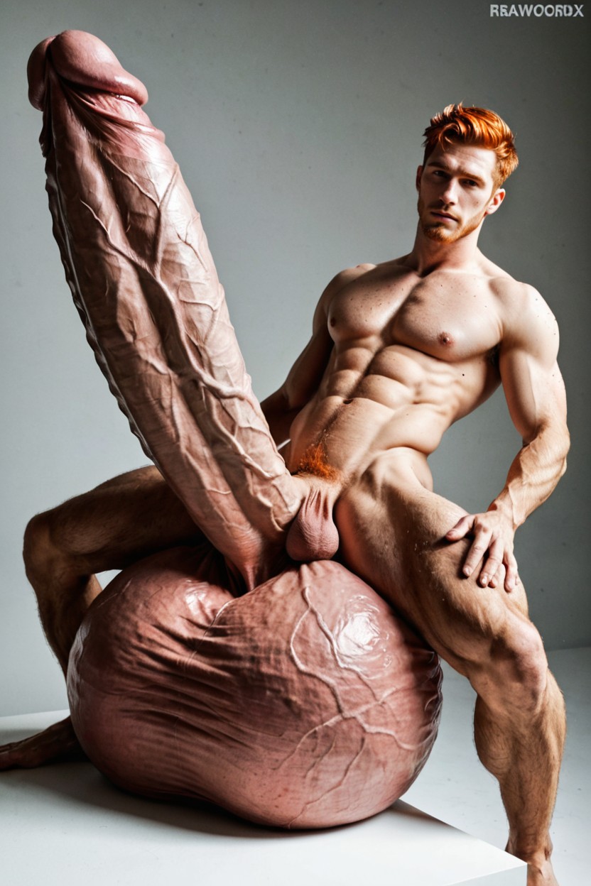 Massive Oversized Hyper Balls, Hyper Massive Balls, Exploding With Ball Growth AI Gay Porn