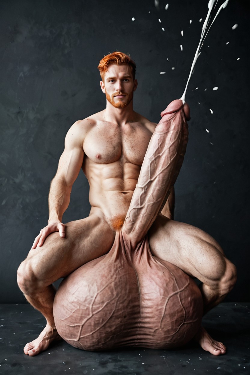Impossibly Long Hyper Penis, Full Body, Extreme Massive Hyper Penis AI Gay Porn