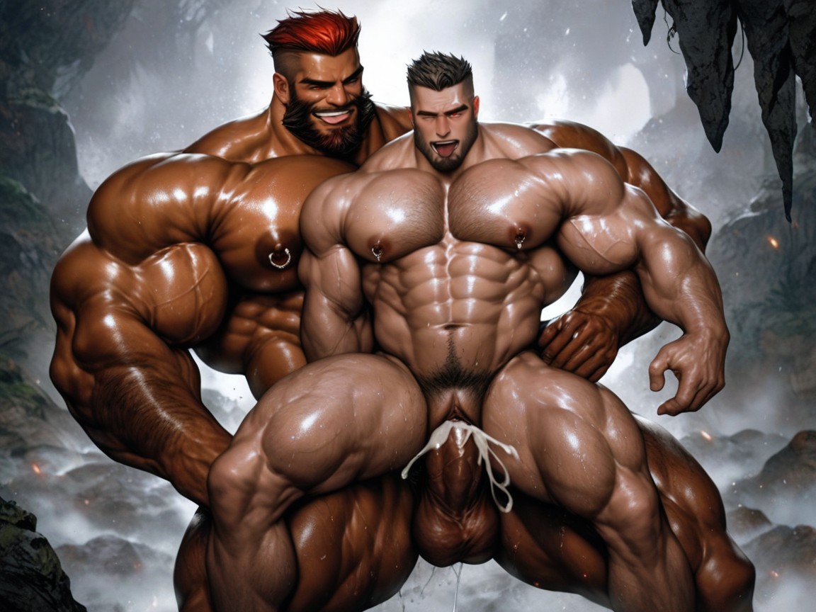 18+, Excited, Beard Pornografia gay com IA