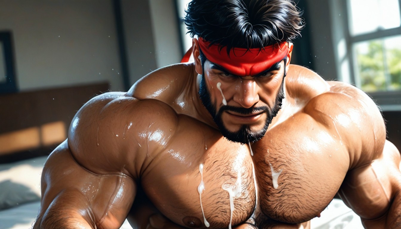 F/, Rugged Mature Man, Soft Shadows ゲイAIポルノ