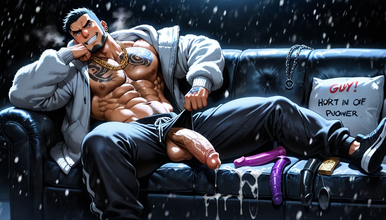 Gold Chains, Fit, Cocaine Pornografia gay com IA