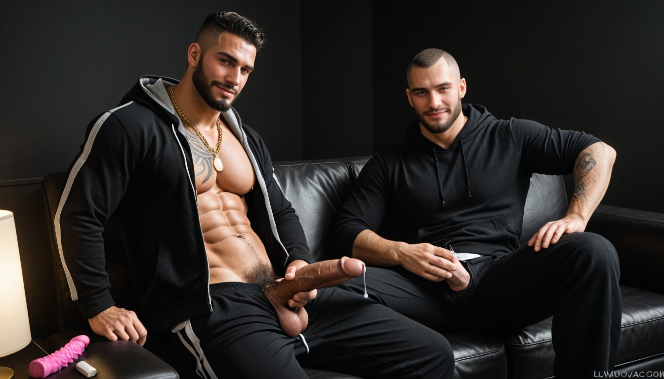 Lightning Tattoos, Precum Dripping, Facial Hair Porno IA Gay