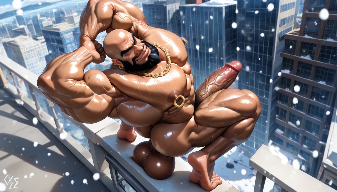 Detailed Muscles, Dutch Angle, Big Gold Necklaces Porno IA Gay