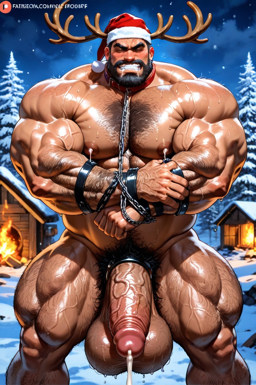 Antlers, Detailed Penis, Bottom Man KI Schwulenporno