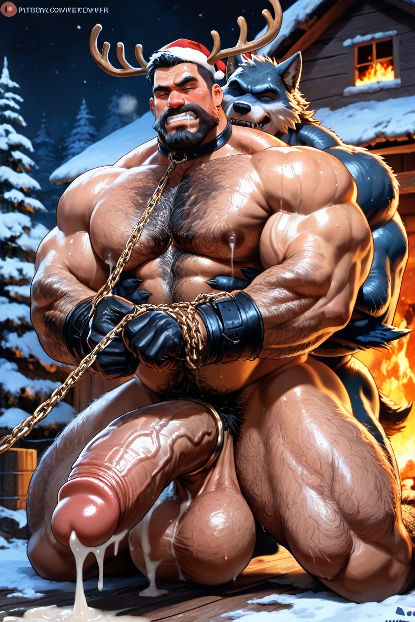Bottom Man, Cock Ring, Huge Porno IA Gay