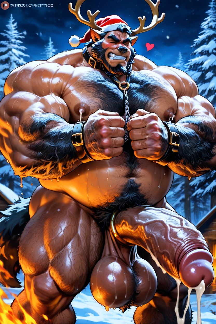Strong Lines, Hyper Heavy Cum Shot, Satyr Pornografia gay com IA