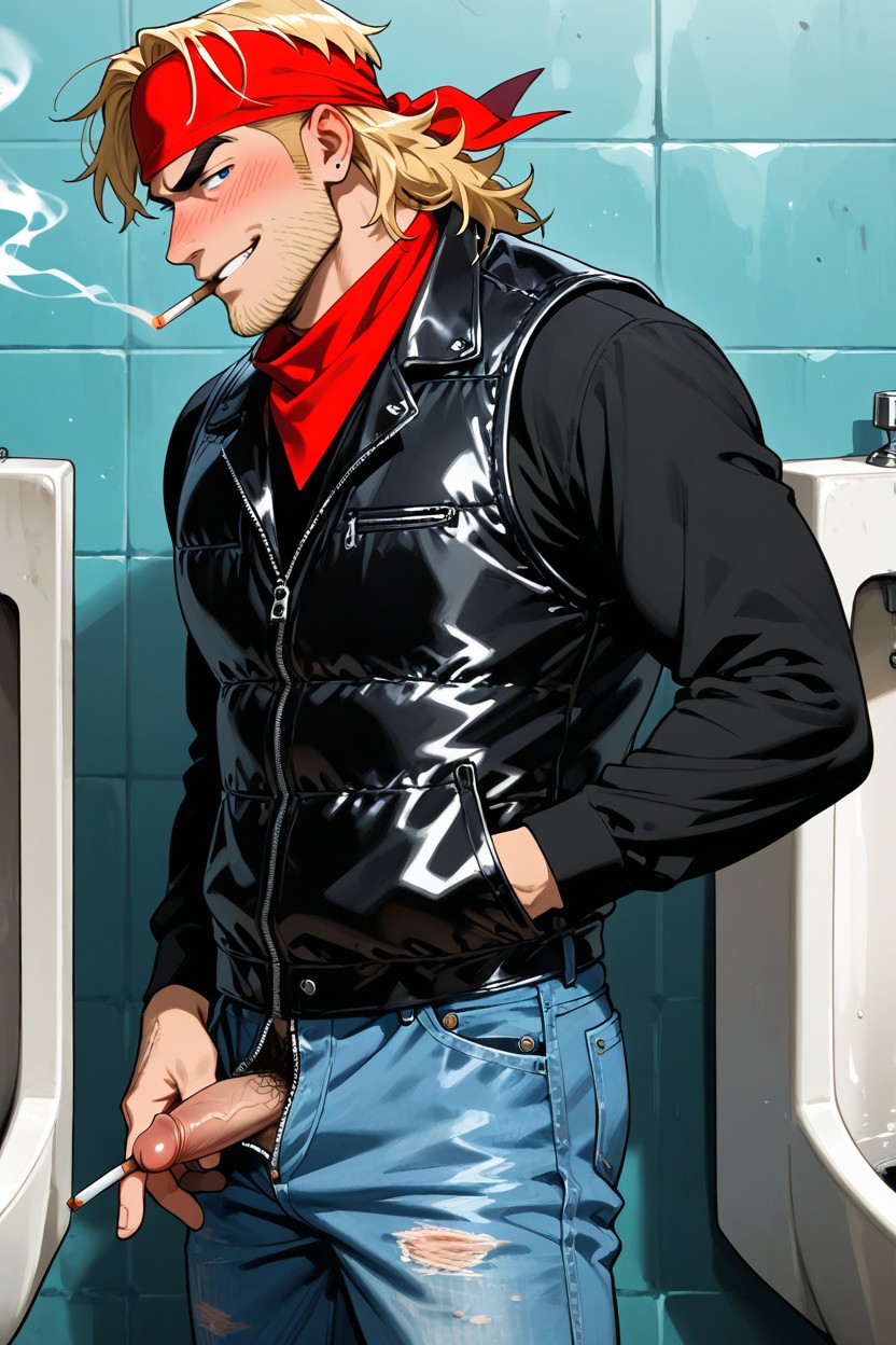 Side View, Mullet, スキニー ゲイAIポルノ