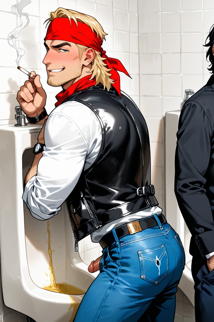 Blue Jeans, Lots Of Piss, Gay ゲイAIポルノ