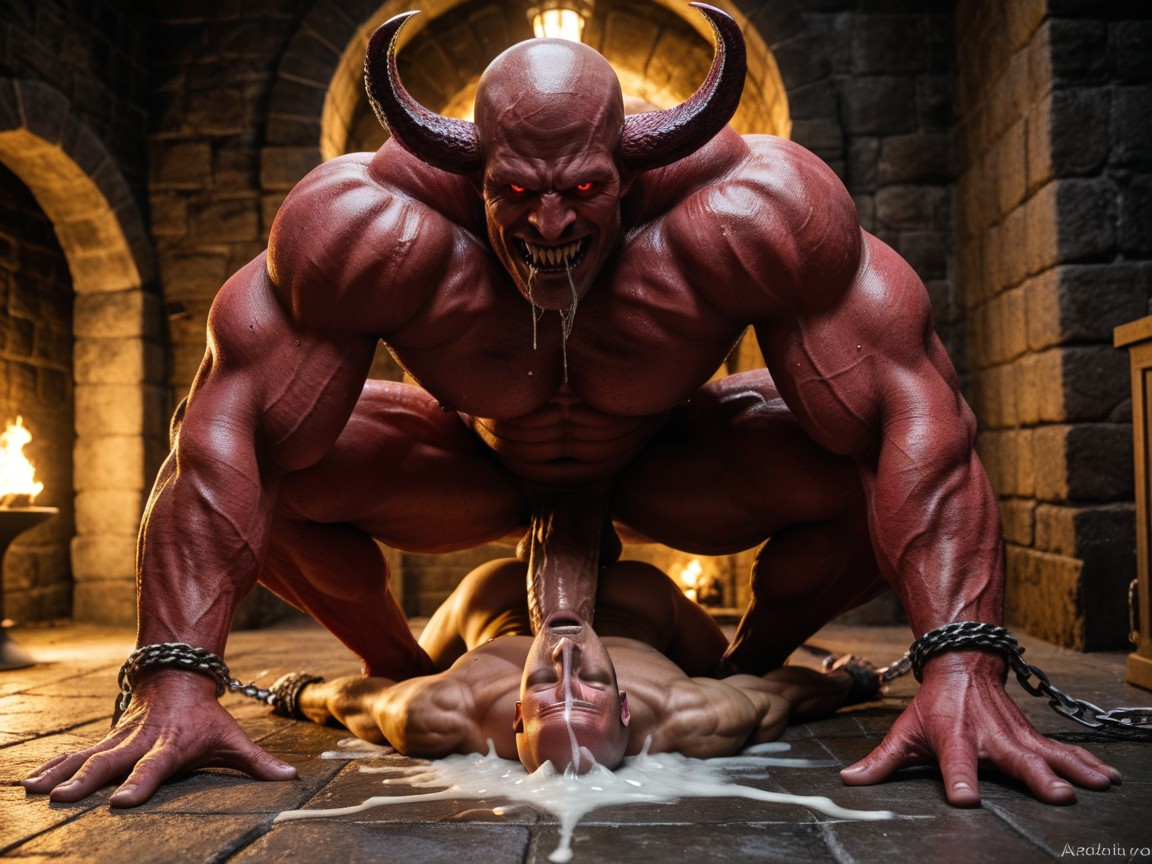 Dungeon, Extreme Sex, Stretched Gaping Hole Filled With Massive Cock Porno IA Gay