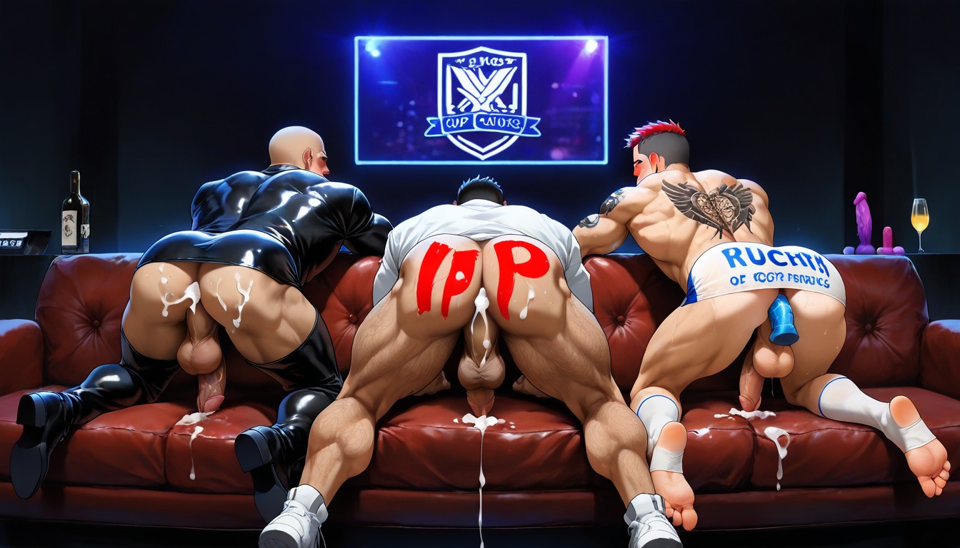 Fun, Shaved Head, Getting High AI Gay Porn
