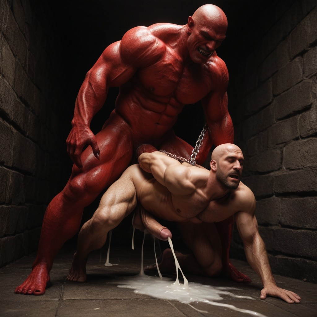 Fit, Drooling, Stretched Gaping Hole Filled With Massive Cock Porno IA Gay