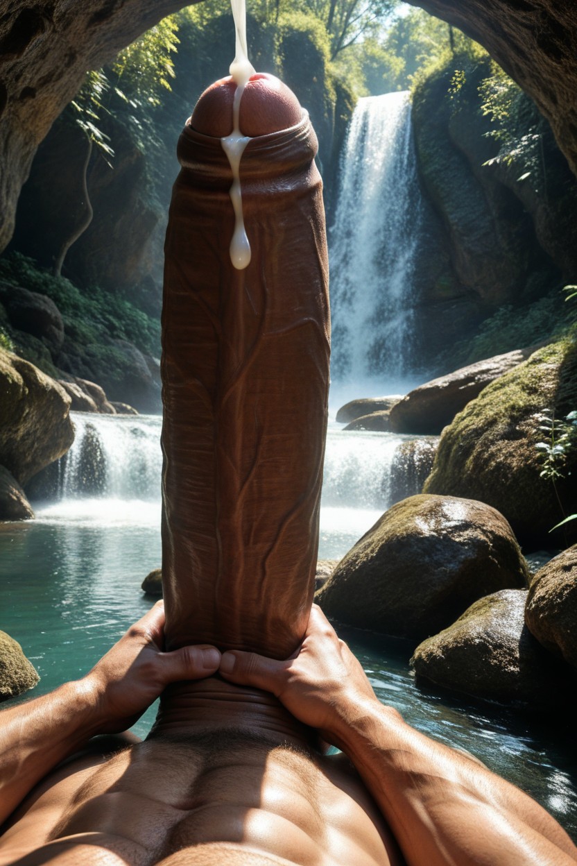 Handjob, Dick Longer And Thicker Than Leg, Realistic AI同性戀黃片