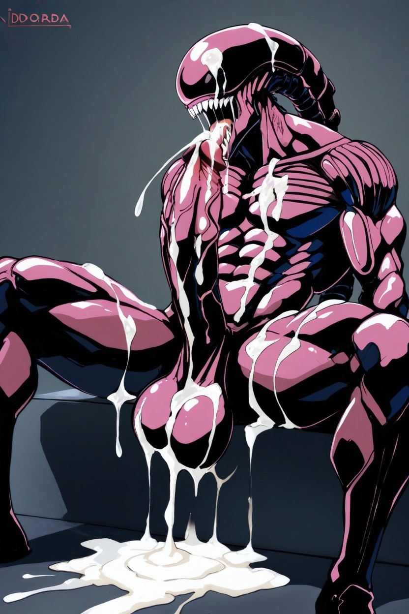 Cum On Cock, Ultra-detailed, Excesive Cum On Chest AI同性戀黃片
