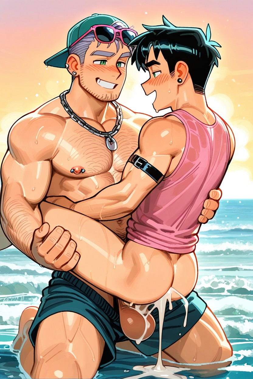 Wamudraws, Two Gay Men, Muscled Men Porno IA Gay