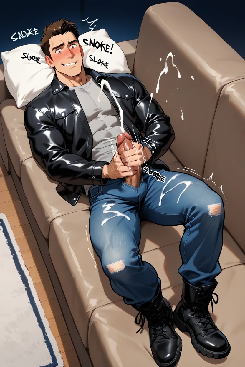 牛仔褲, Combat Boots, Male Only AI同性戀黃片