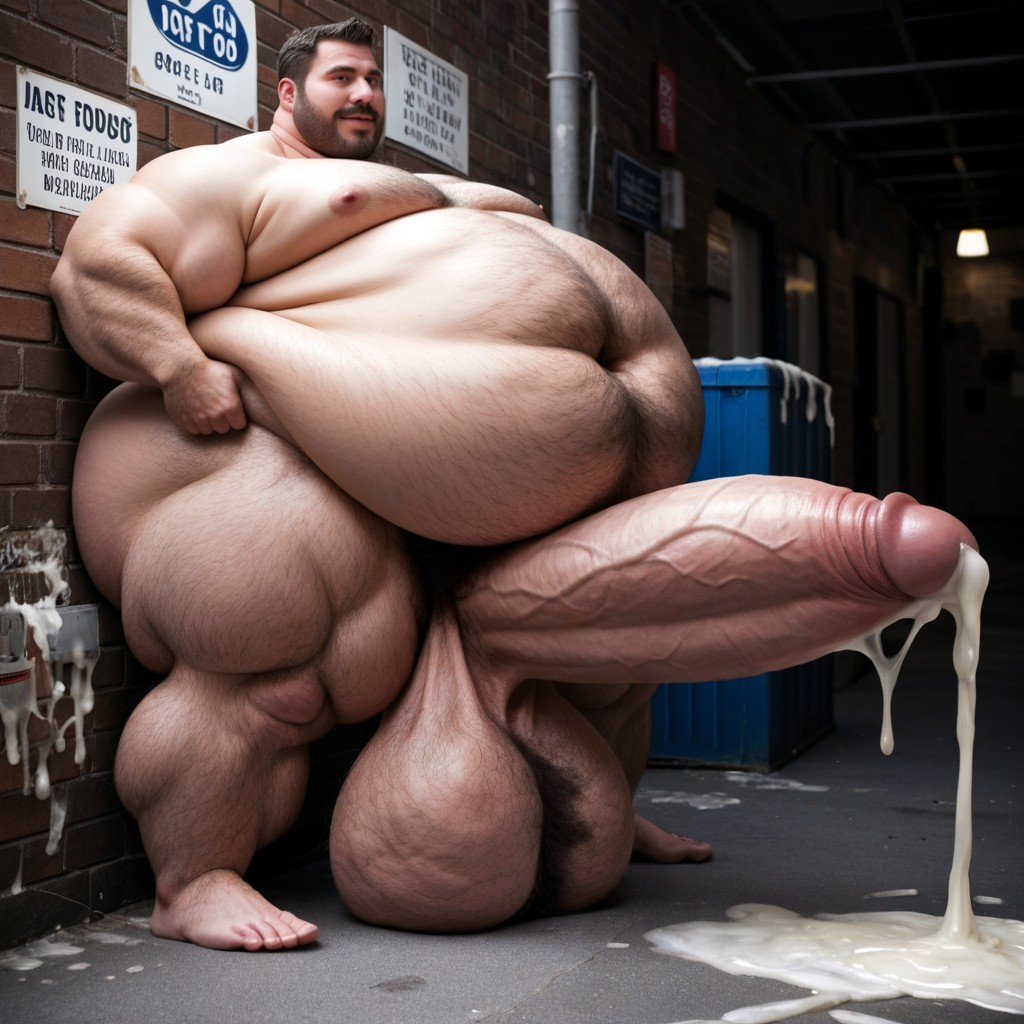 Hyper Obese, Cum Filled Dumpster, Obese Porno IA Gay