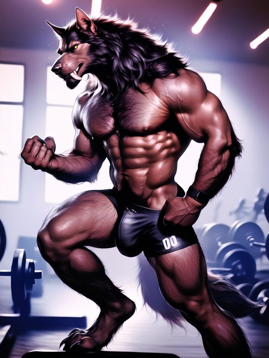 Wide-shot, Photorealistic, Thick Body Hair Pornografia gay com IA