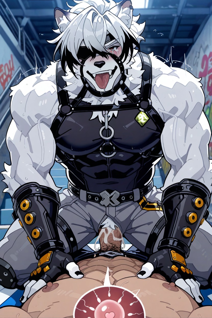 舌を出す, Shirtless, Cum In Vagina ゲイAIポルノ