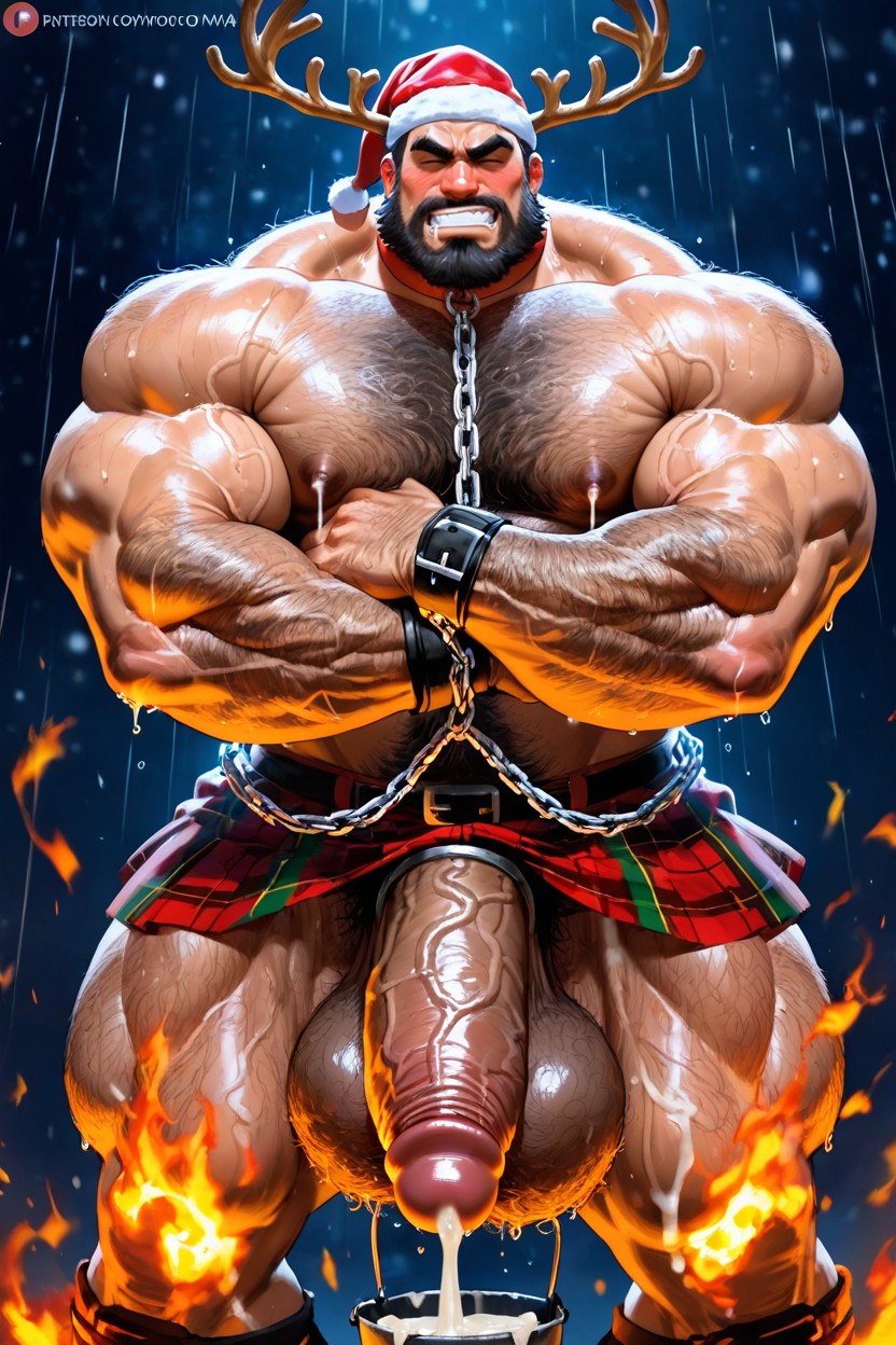 Huge, Drooling, Antlers AI Gay Porn
