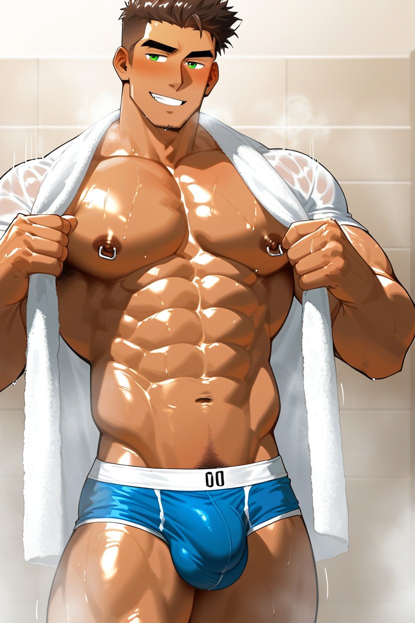 Oblivious, Confident Easy Smile, Mischievous Smirk Porno IA Gay