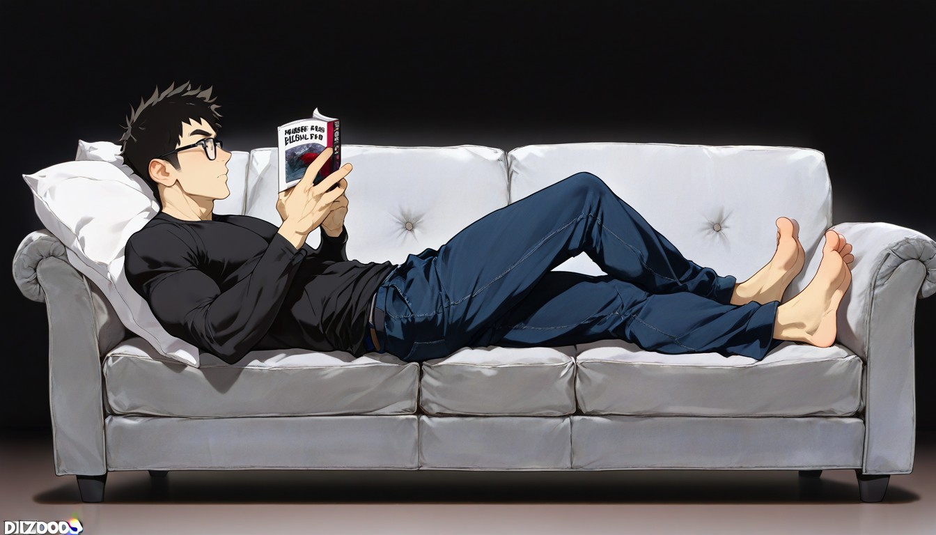 Profile, Solo, Reading Book 게이 AI 포르노