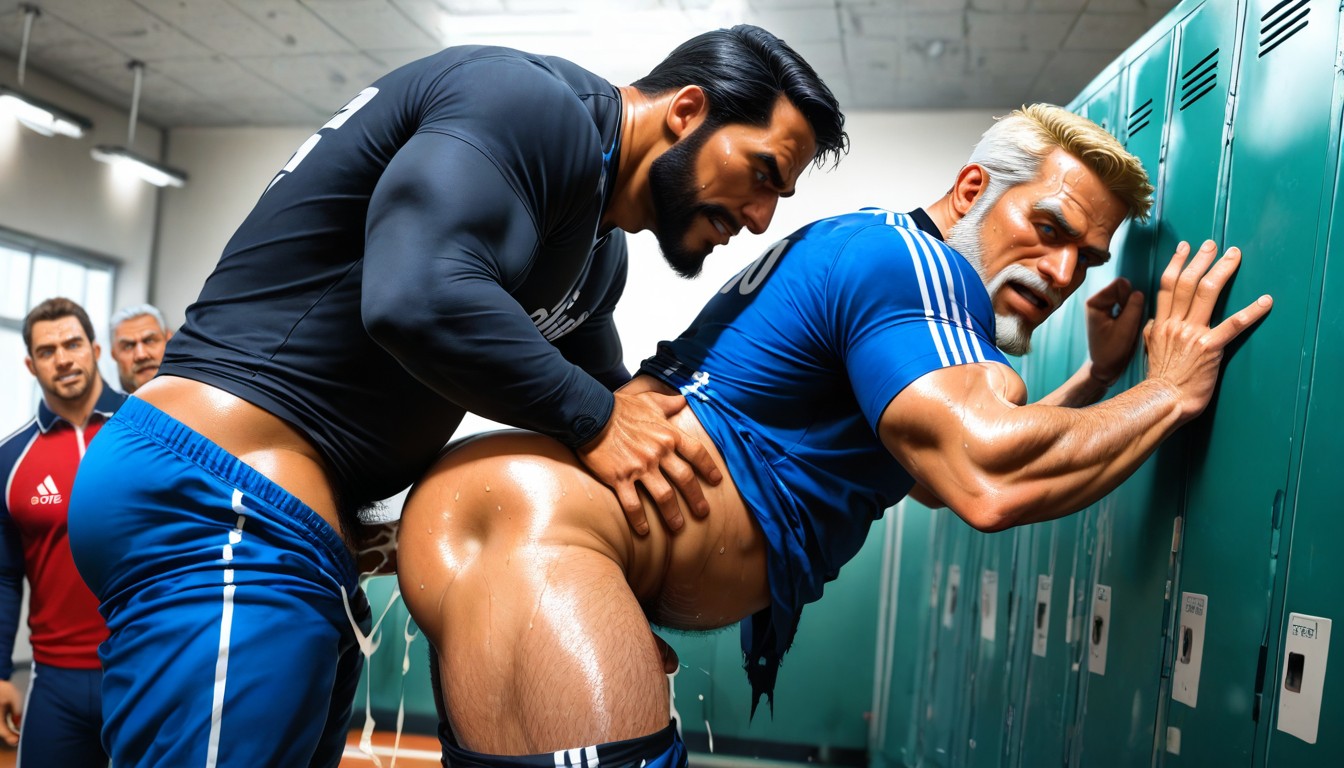 Muscle, Jocks, Pants Pulled Down ゲイAIポルノ