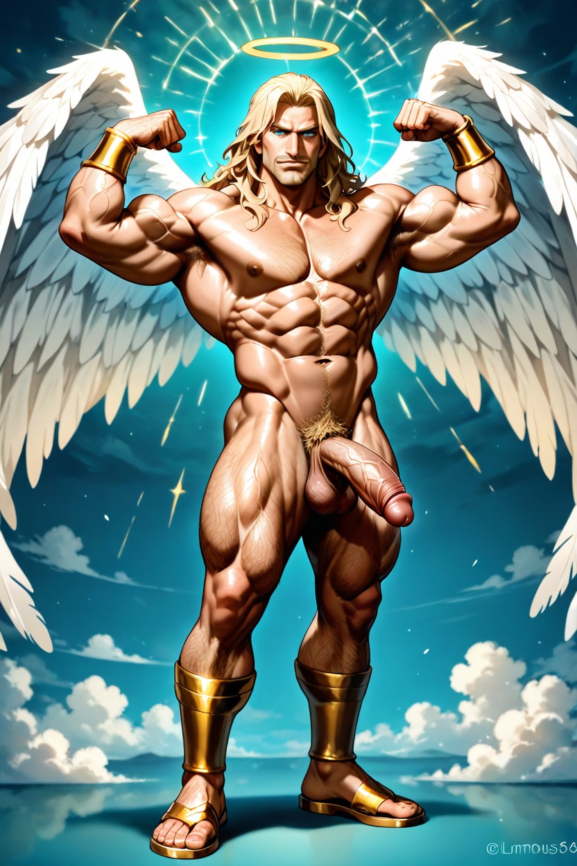 Medium, Flexing, 18+ AI Gay Porn