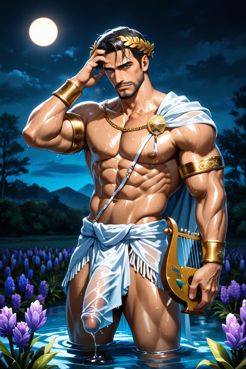 Apollo From Greek Mythology, Outside, Man ゲイAIポルノ