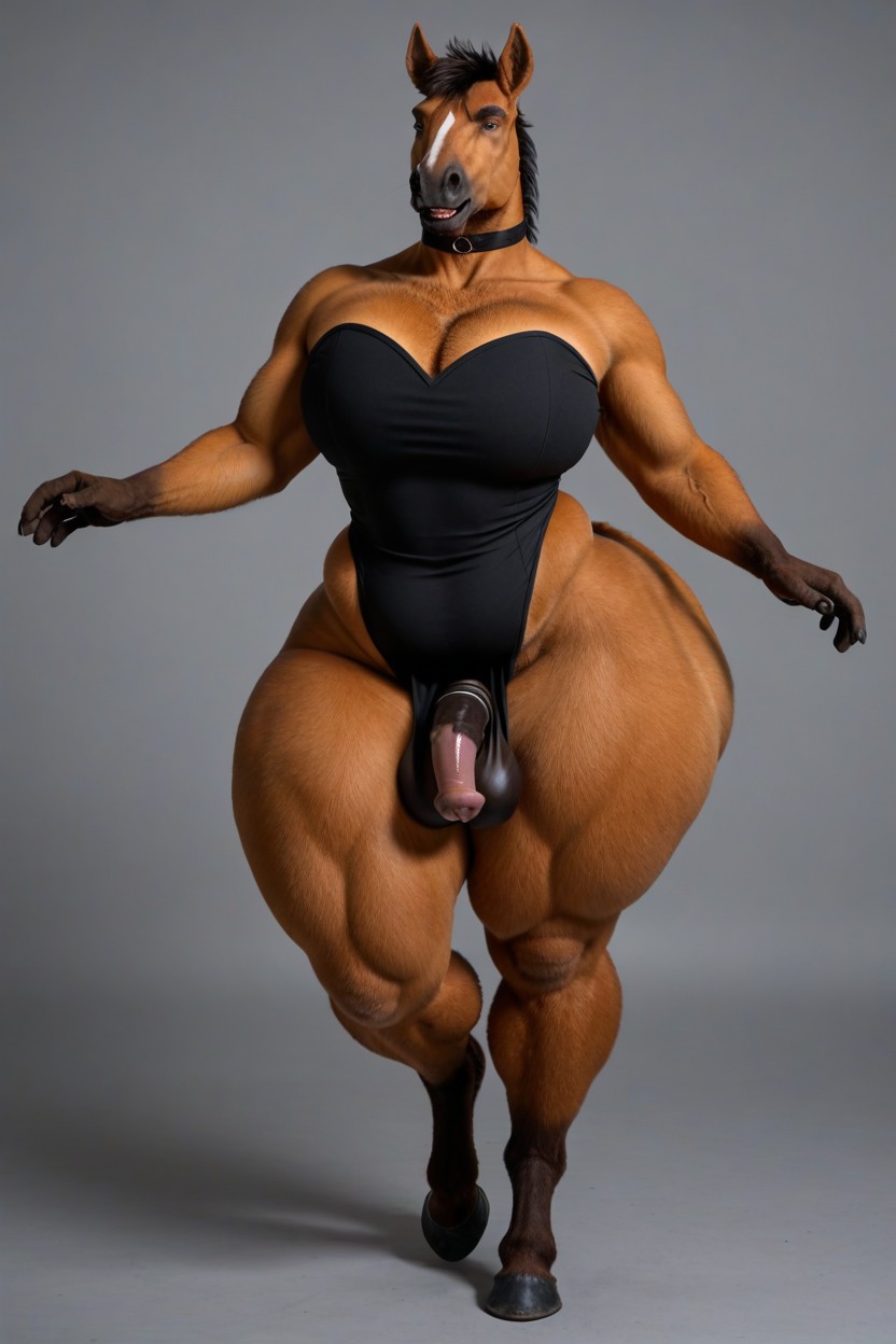 하이퍼 하체 무거운, Hooved Horseanthroanthro Horseman, Thick Hips 게이 AI 포르노